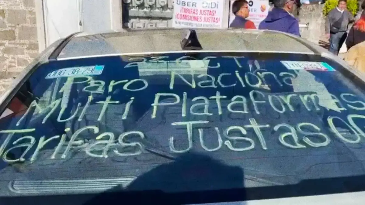 Conductores de plataformas anuncian paro este lunes en Ciudad Juárez